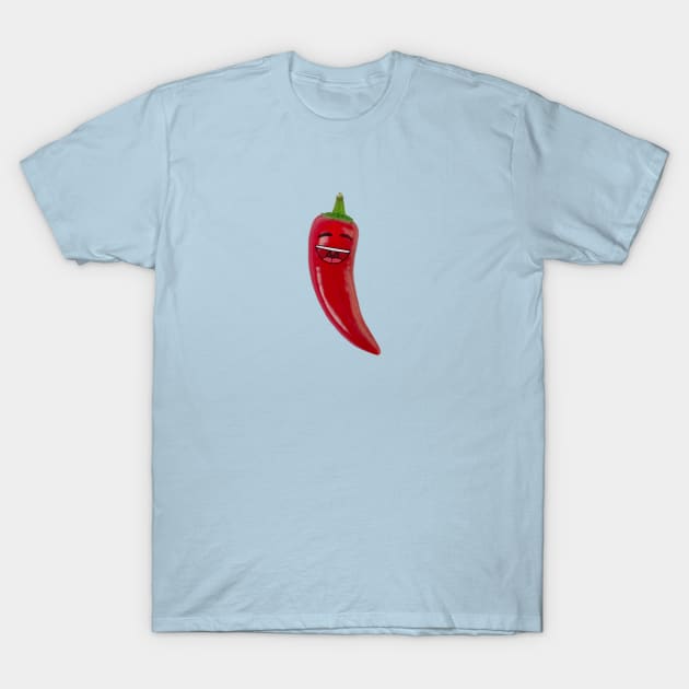 Laughing Red Chili T-Shirt by lolcano